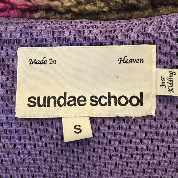 Sundae School Purple and Green Fleece Jacket - Picture 11 of 11